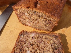 Gateau banane noix