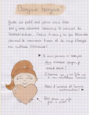 lettre de remerciement