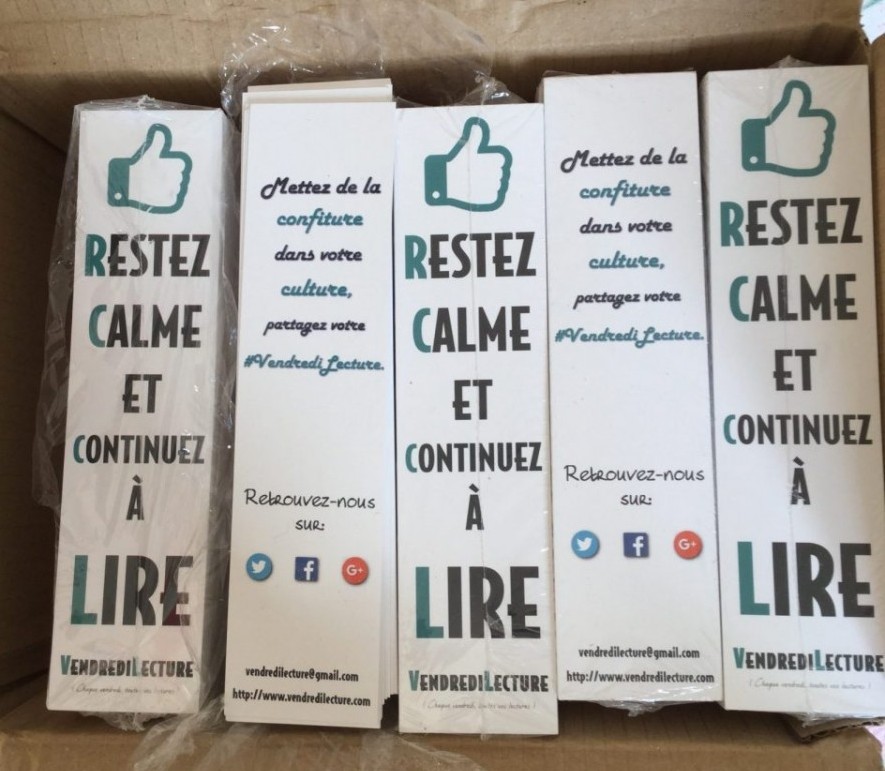 Boîte de marque-pages VendrediLecture 2016