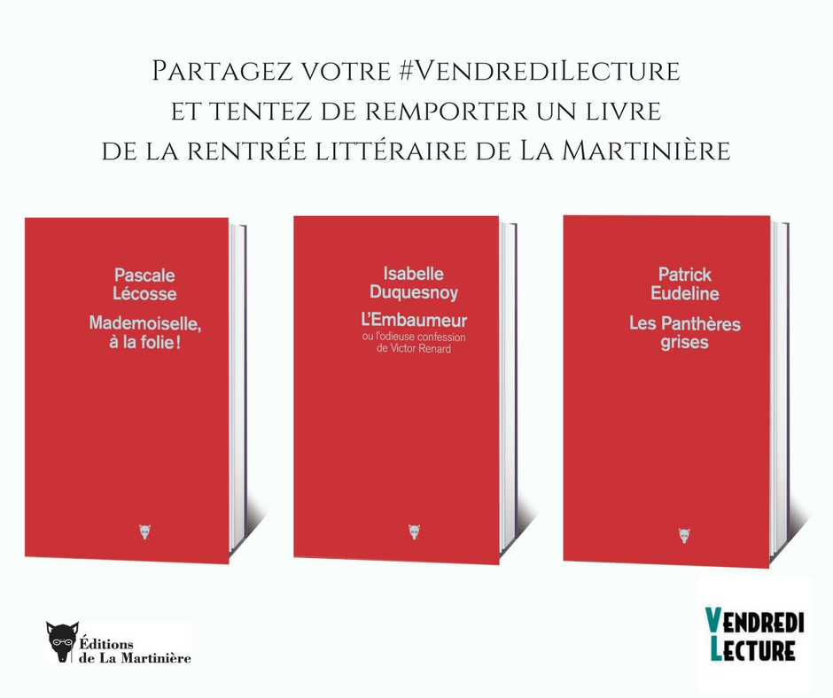Visuel du partenariat rentrée littéraire La Martnière